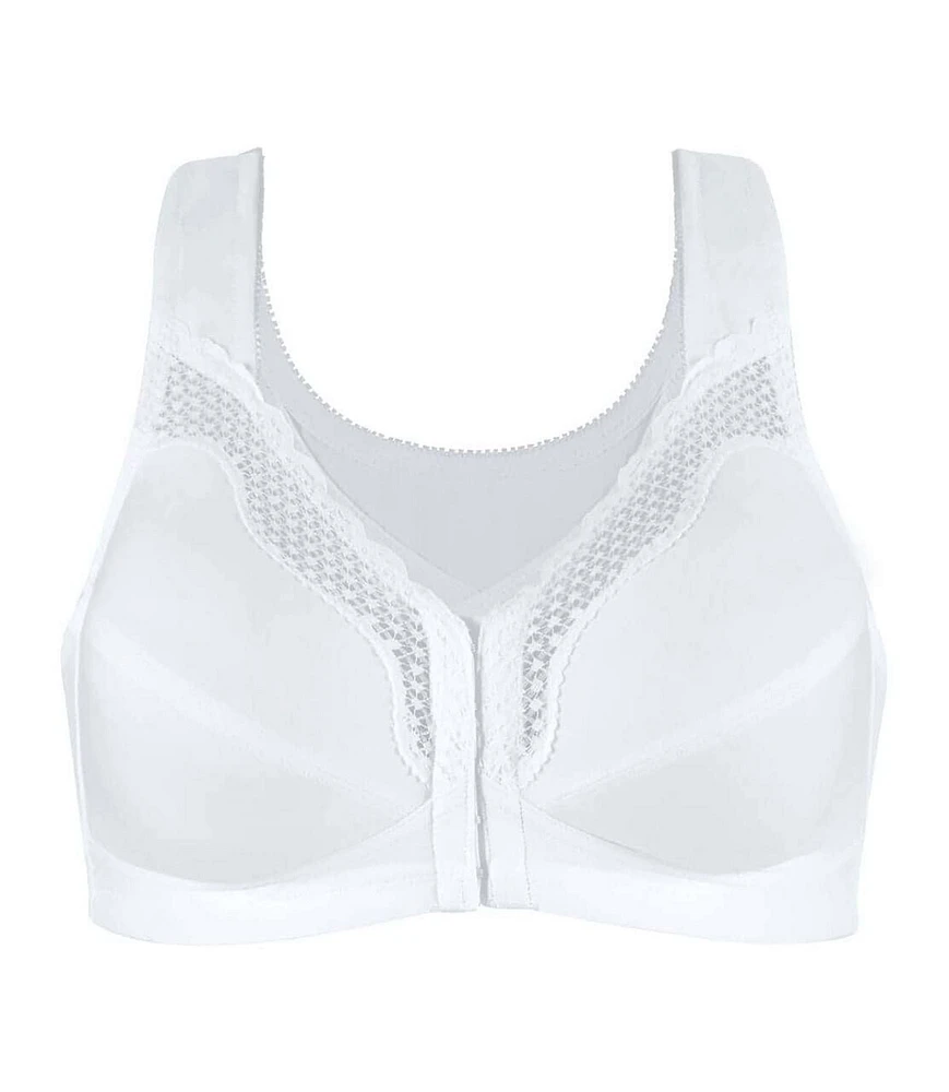 Exquisite FORM® entièrement -#9600531 Soutien-gorge de posture couvrant, à bonnets souples et en coton, dentelle, fermeture sur le devant, sans fil Tailles Disponibles 38C