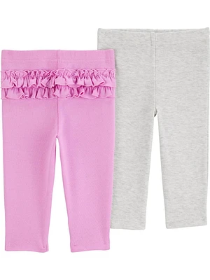 Carter's Child of Mine Pantalons pour bébé fille, paquet de 2