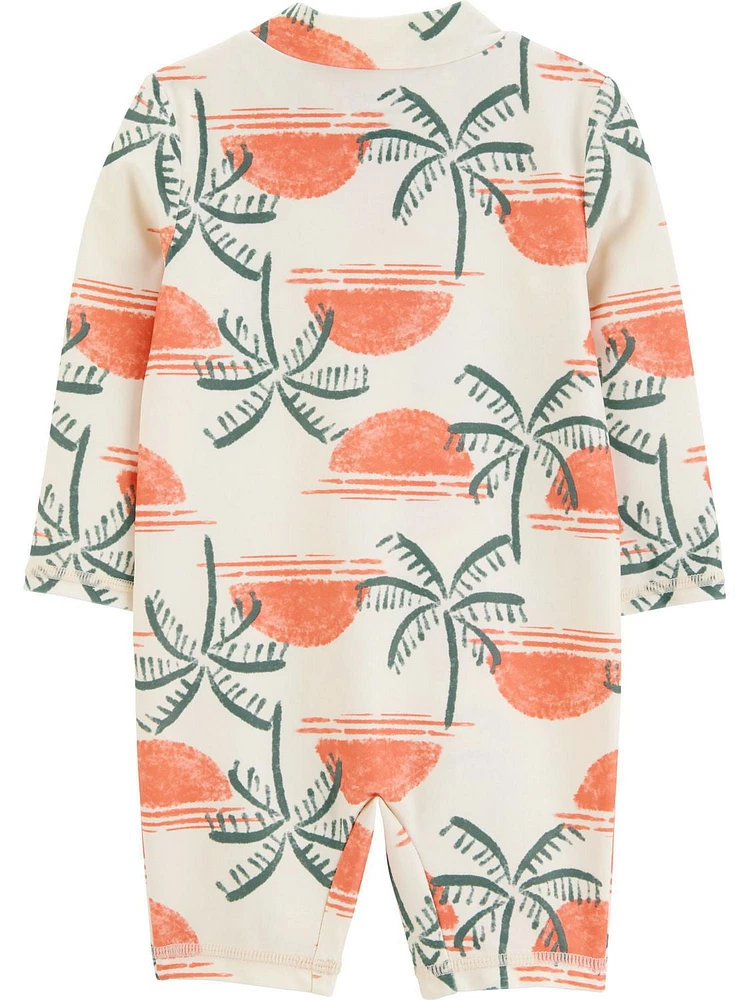 Carter's Child of Mine Baby Boys' Orange Palm Tree 1 Piece, Sizes 0-3 months-24 months