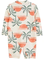 Carter's Child of Mine Baby Boys' Orange Palm Tree 1 Piece, Sizes 0-3 months-24 months