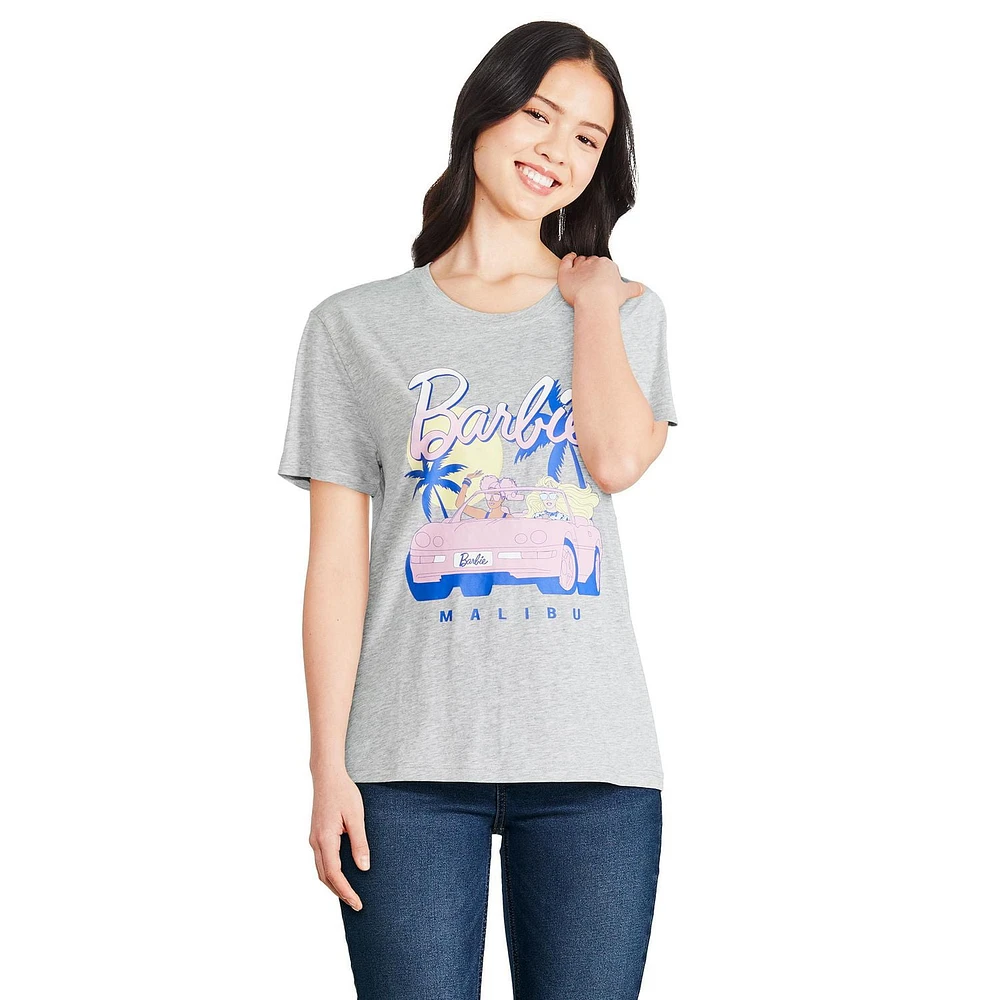 T-shirt à manches courtes Barbie pour femmes
