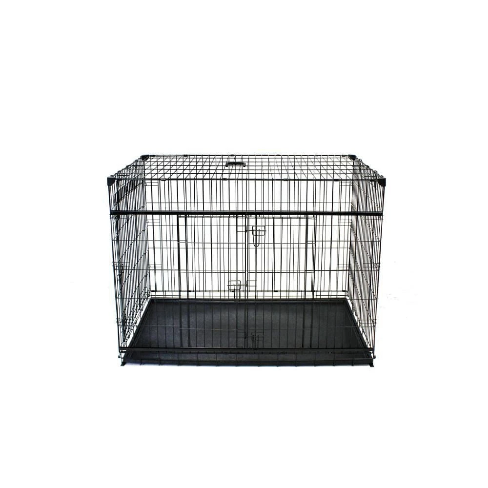 Lucky Dog Whisper Glide Inch Sliding Double Door Dog Crate