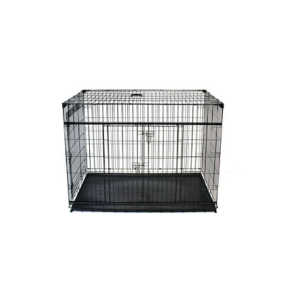 Lucky Dog Whisper Glide Inch Sliding Double Door Dog Crate