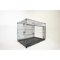 Lucky Dog Whisper Glide Inch Sliding Double Door Dog Crate