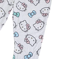 Ensemble de Pyjama Hello Kitty Pour Femmes | Haut à Manches Courtes et Bas de Pyjama Longs à Motifs de Chat - Exclusivité en Ligne