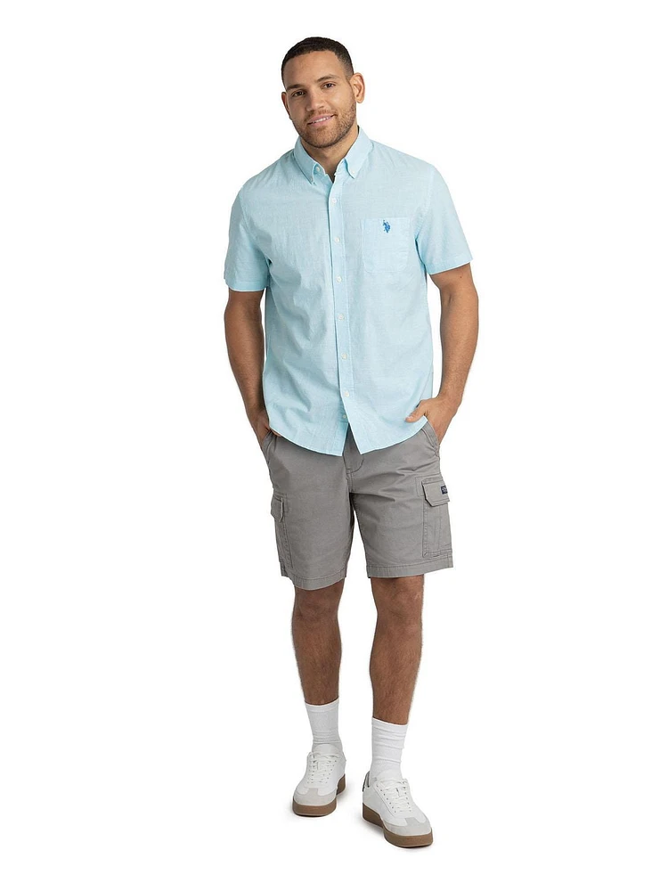 U.S. Polo Assn. Men's Short Sleeve Button Down, Men's Short Sleeve Button Down
