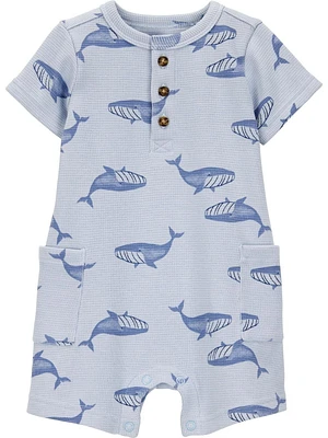 Carter's Child of Mine Barboteuse 1 pièce pour bébé garçon - Baleine bleue
