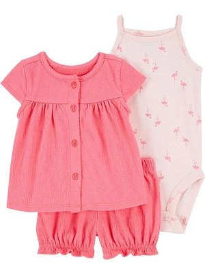 Carter's Child of Mine Ensemble de couvre-couches flamant rose pour bébé fille