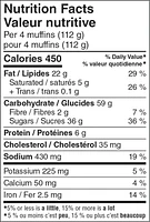 Your Fresh Market Banana Chocolate Chip Mini Muffins, 12 muffins, 336 g total