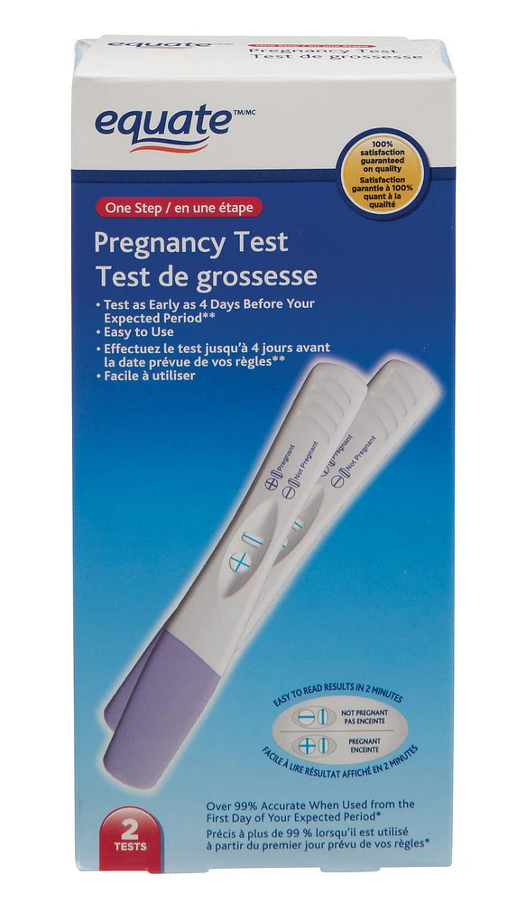 Test de grossesse en une étape d'Equate