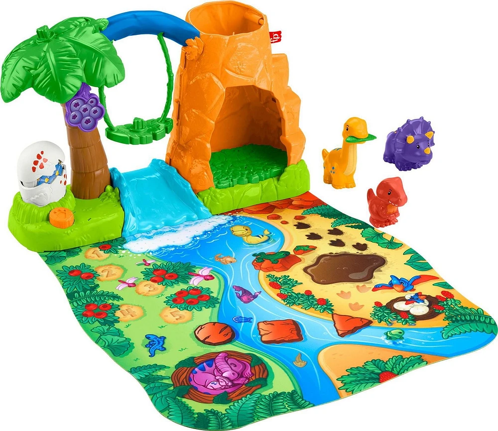 Fisher-Price Little People Village des Dinosaures et Tapis de Jeu Âges 1 - 5Y