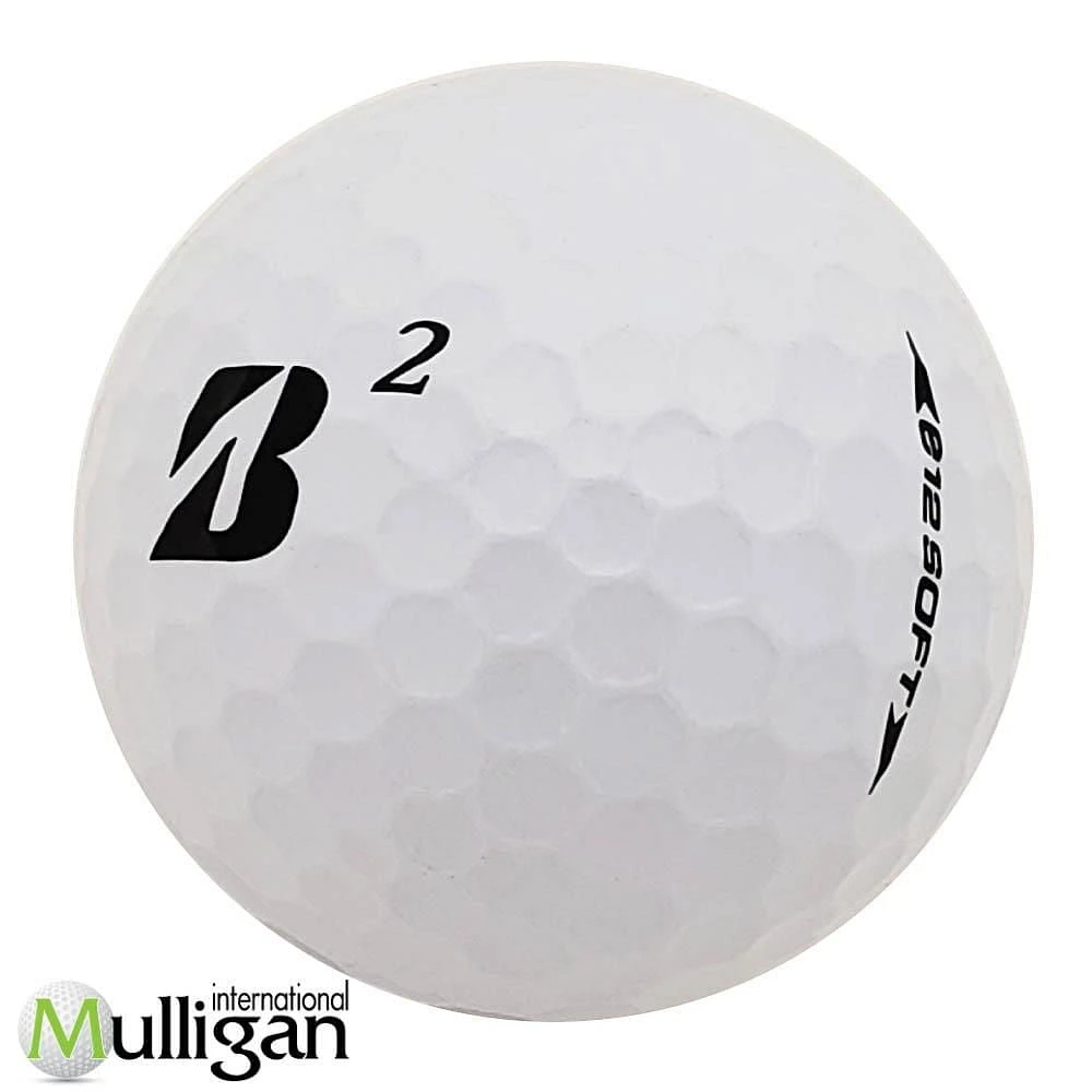 Mulligan - 48 Bridgestone e12 Soft (B) 5A Recycled Used Golf Balls, White