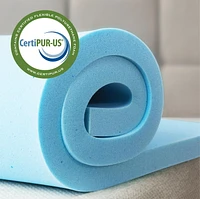Zinus Spa Sensations inch Cooling Gel Memory Foam Mattress Topper, Twin, Full, Queen