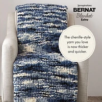Bernat® Blanket Extra™ Yarn, Polyester #7 Jumbo, 10.5oz/300g, 97 Yards, Cuddly chenille-style yarn