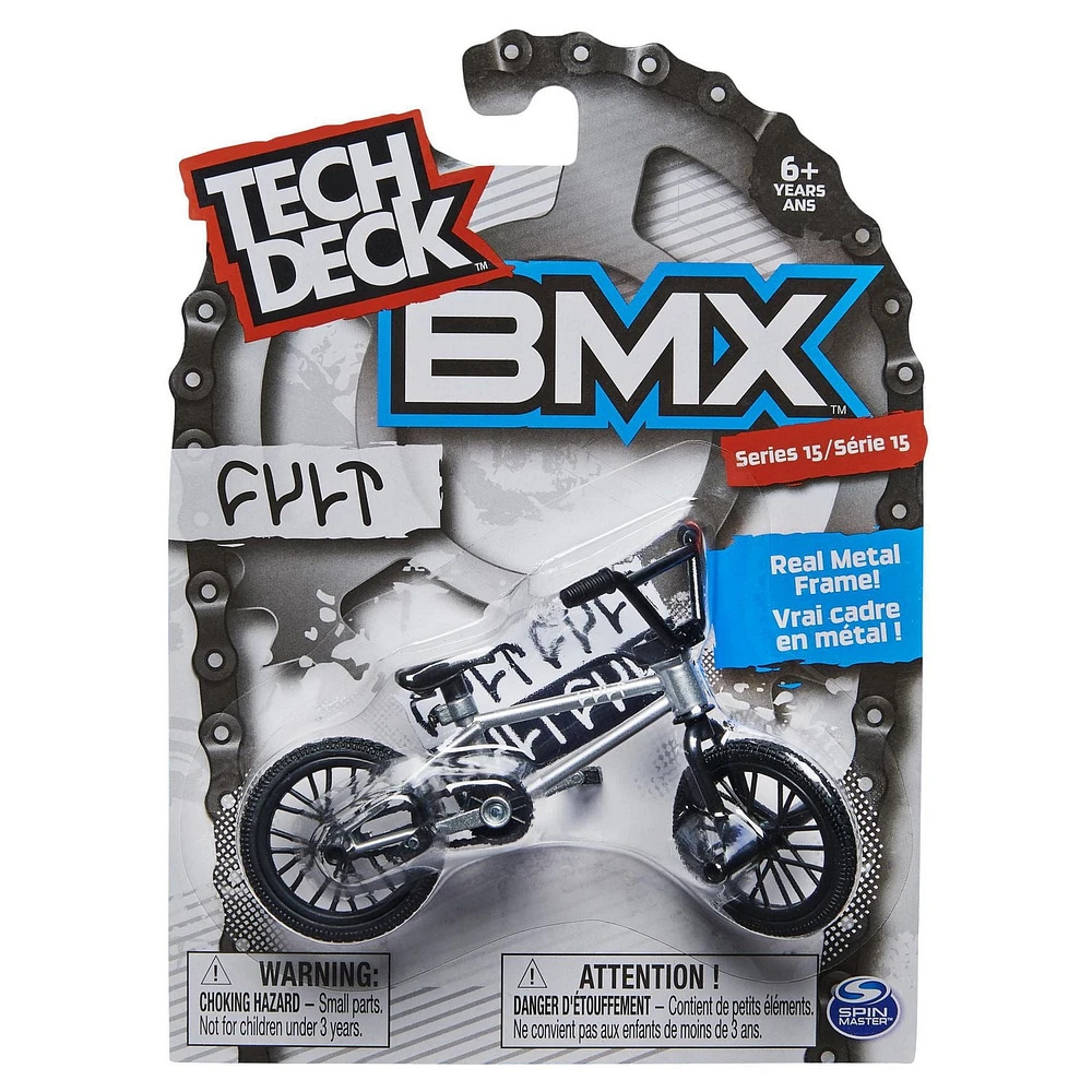 Tech Deck, Finger BMX, Cult, Argent/Noir, Série 15