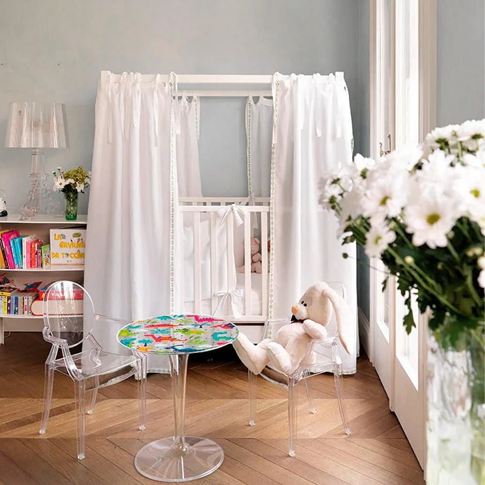 Fauteuil pour enfants en acrylique transparent de la collection Heavenly, lot de 2