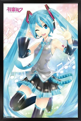Hatsune Miku - Waving Wall Poster, 22.375" x 34"