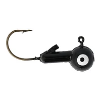 Eagle Claw WBH38-4 Ball Head Jig, 3/8oz, 10pk, BLACK