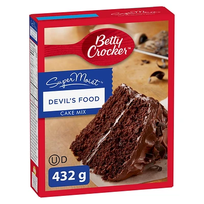 Betty Crocker SuperMoist Devil's Food Cake Mix, 432 g, 10 Servings