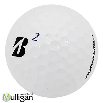 Mulligan - 12 balles de golf récupérées Bridgestone Tour B RXS (B) 5A, Blanc