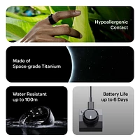 Ultrahuman Ring AIR Aster Black - Size 14