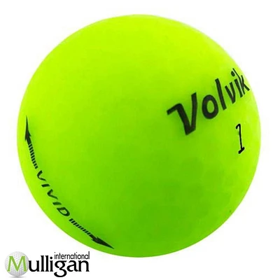 Mulligan - 12 balles de golf récupérées Volvik Vivid - matte - 4A, Vert