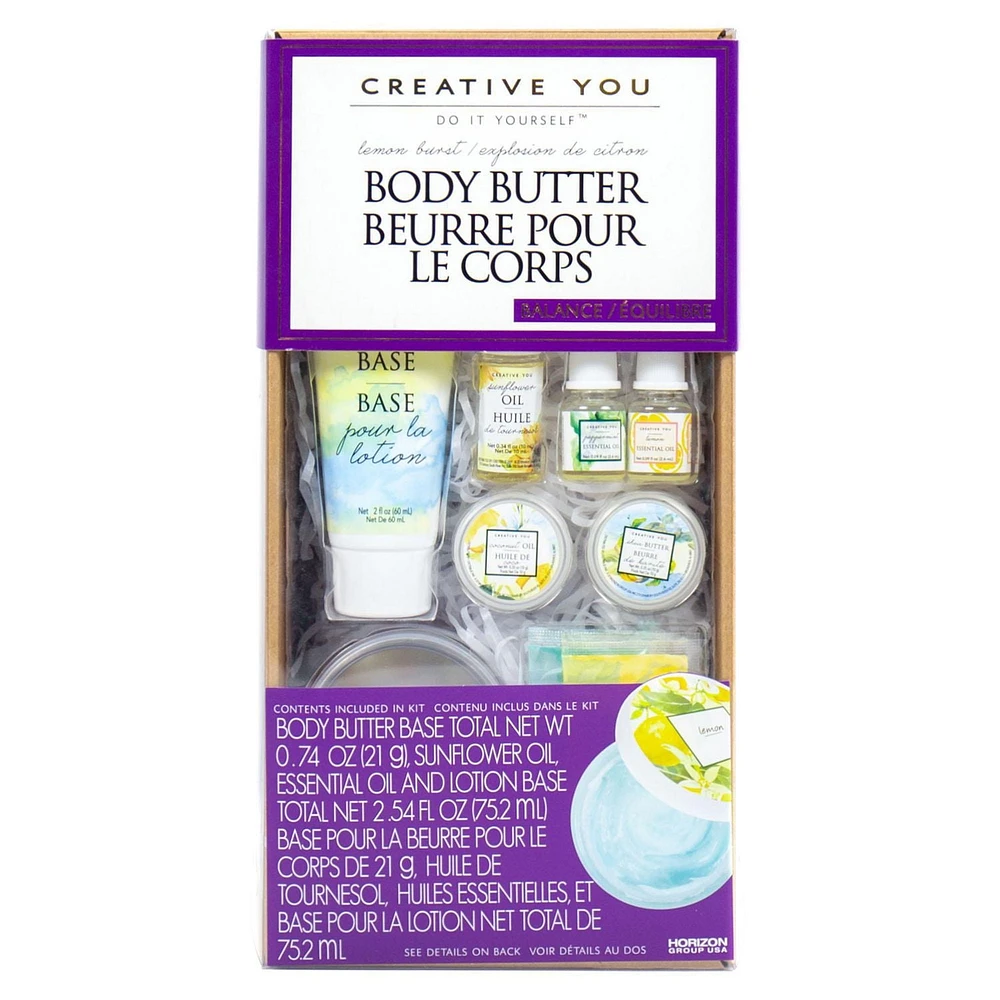 Creative You D.I.Y. Beurre pour le Corps Explosion de Citron