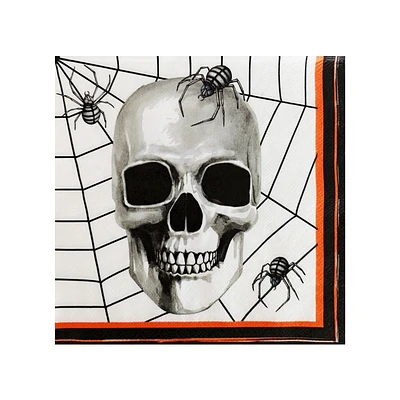 Halloween 13 inch Skull Paper Napkin