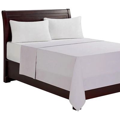 hometrends 300 TC Brushed Percale Flat Sheet, Size: Twin