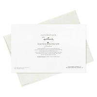 Connections from Hallmark Boxed Christmas Cards (Thomas Kinkade Log Cabin in the Woods), 24 ct.