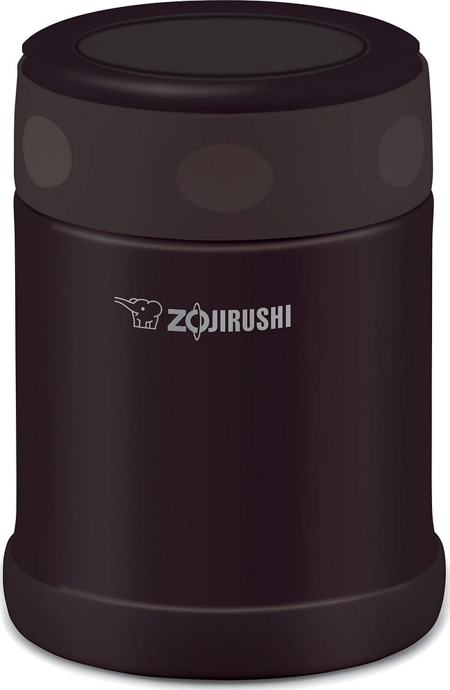 Zojirushi Vacuum Insulated Stainless Steel 12 Oz. Food Jar, Dark Brown
