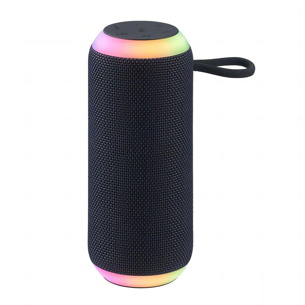Haut-parleur Bluetooth moyennement robuste avec effets lumineux DEL onn. 12 Heures de lecture