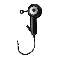 Eagle Claw WBH38-4 Ball Head Jig, 3/8oz, 10pk, BLACK