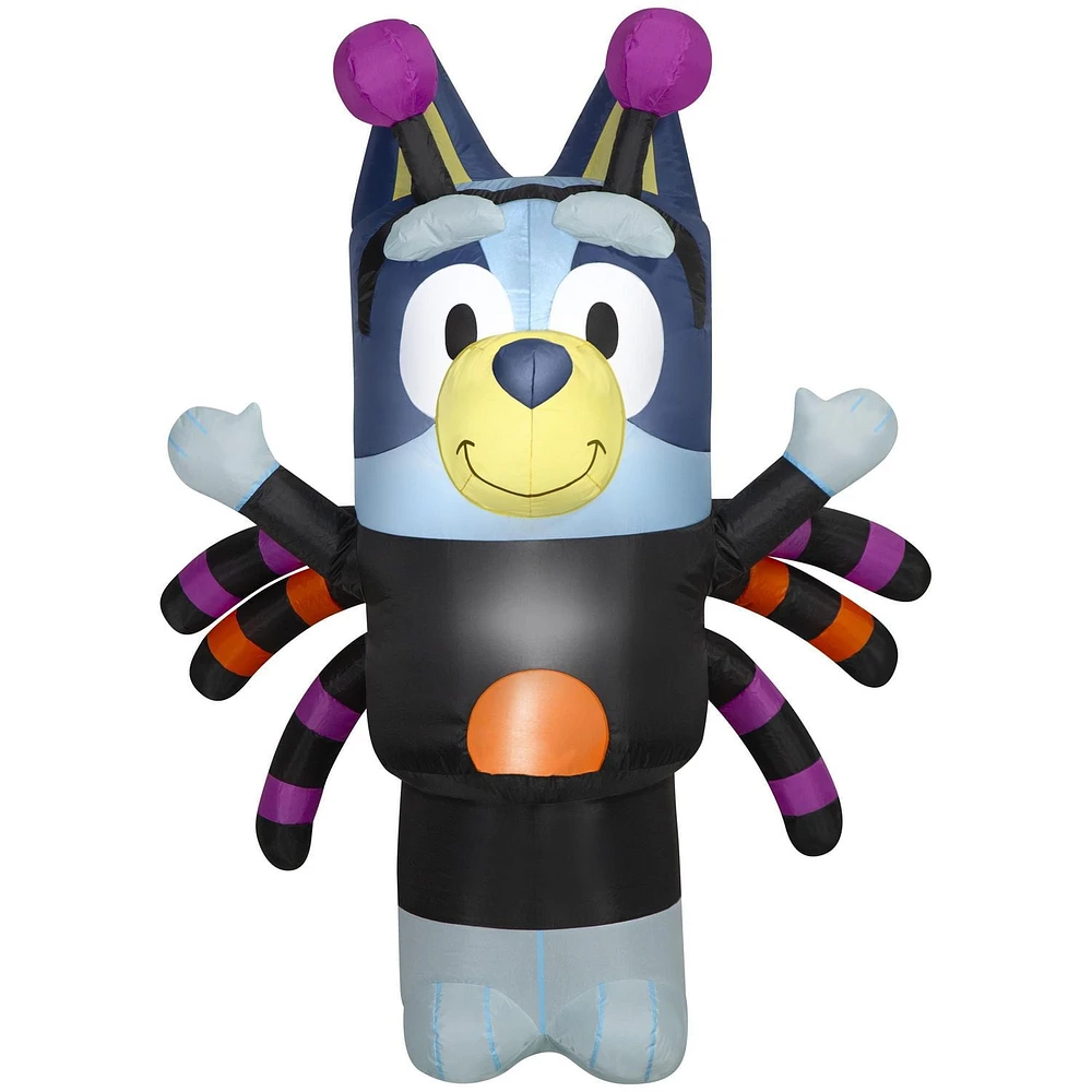 Bluey en costume d'araignée - Gonflable Décoration gonflable d'Halloween