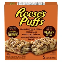 Délices Reese's Puffs Barres de céréales à saveur de beurre d'arachide et cacao 120g