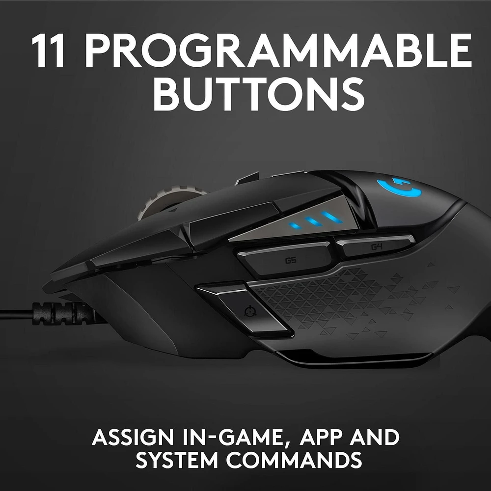 Logitech Souris de Jeu Haute Performance G502 Hero (910-005469)