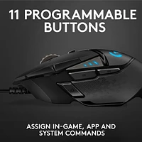 Logitech Souris de Jeu Haute Performance G502 Hero (910-005469)