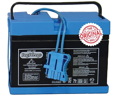 Peg Perego Batterie de rechange officielle 12 V pour jouets à enfourcher. Performances toutes saisons. Fonctionne avec les jouets Peg Perego Ride on Toys sous licence John Deere, Polaris et Case IH.