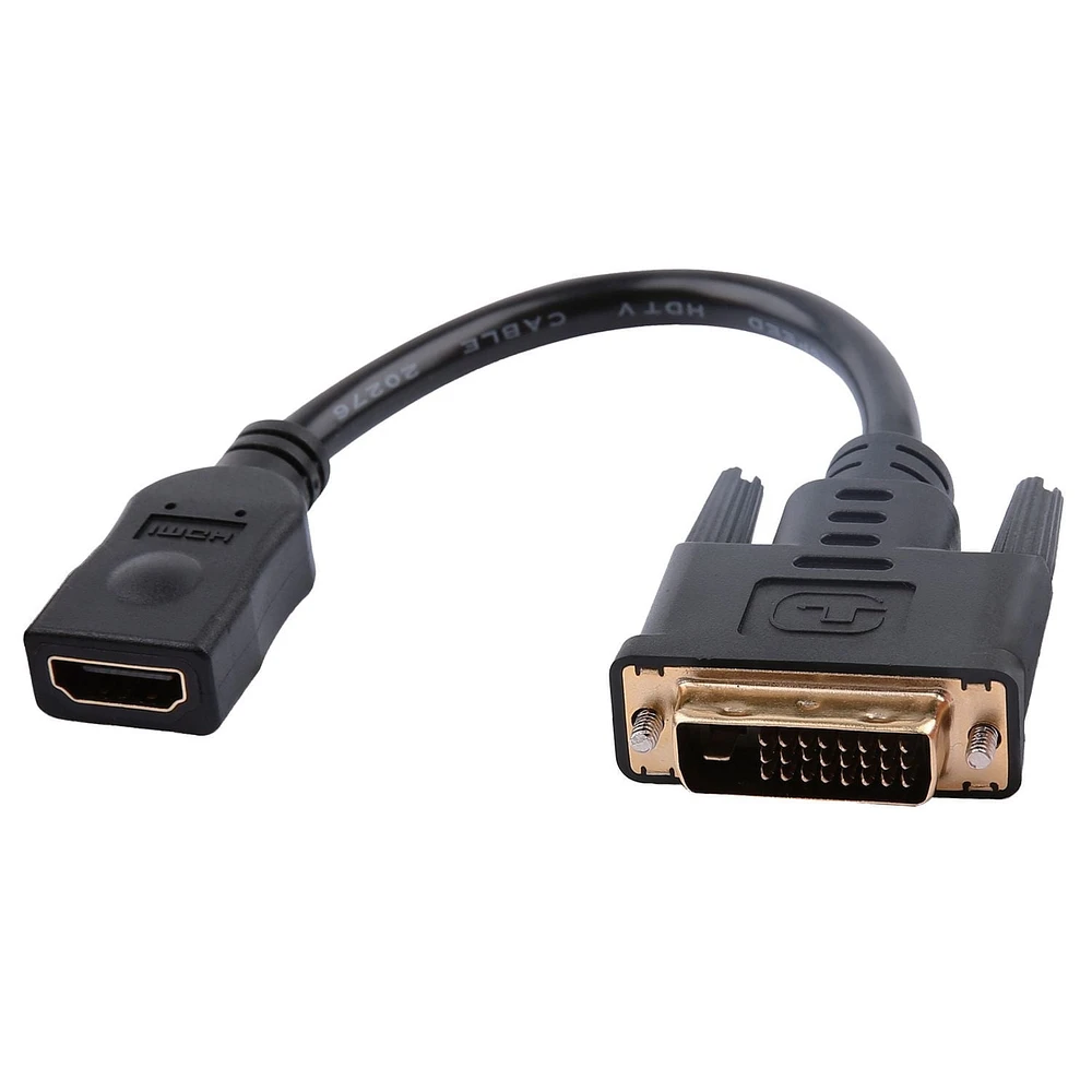 ONN DVI TO HDMI ADAPTER, Connects DVI device to a projector or PC monitor