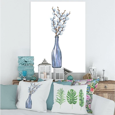 Designart Bouquet de brindilles de saule pourpre II Art mural sur toile
