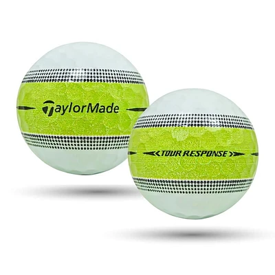 Mulligan - 12 Taylormade Tour Response Stripe 5A Mint Recycled Used Golf Balls, Lime