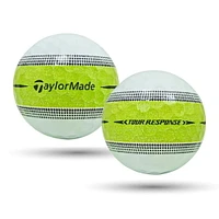 Mulligan - 12 Taylormade Tour Response Stripe 5A Mint Recycled Used Golf Balls, Lime