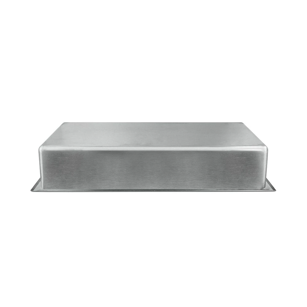 Niche de douche murale d'akuaplus® 12 po x 24 po, fait en acier inoxydable .