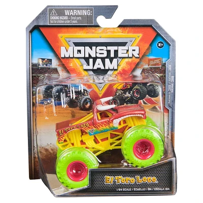 Monster Jam, Official El Toro Loco Monster Truck, Die-Cast Vehicle, 1:64 Scale, Kids Toys for Boys Ages 3 and up