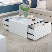 Sauder Morgan Main Coffee Table, White, 434923