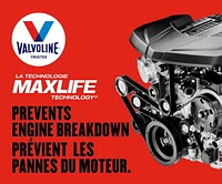 Huile à moteur kilomètrage élevé mélange synthétique 5W20 MaxLife® de Valvoline®, 946 ml