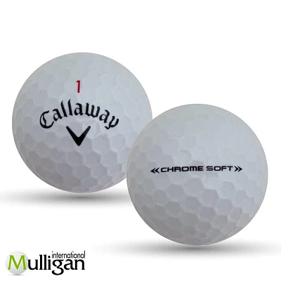 Mulligan - 96 balles de golf récupérées Callaway Chrome Soft 4A , Blanc