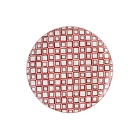 Mainstays Chiara 4 Piece Stoneware Round Red Salad Plates