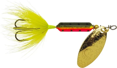 Wordens S214-FRT Spinner en ligne queue de coq, tigre de feu 3/8oz, crochet simple Spinner en ligne queue de coq
