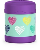 Thermos Funtainer Vacuum Insulated  Stainless Steel 10 Oz Food Jar, Hearts